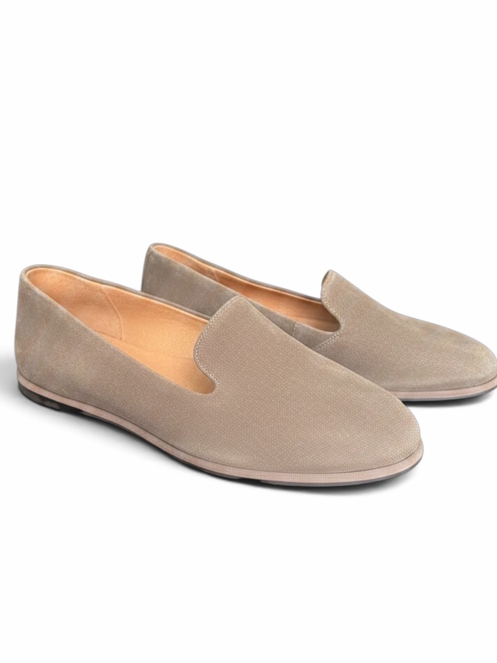 Vionic Willa 2.0 Driftwood Suede Slip On Loafer Flat Orthotic Arch Support